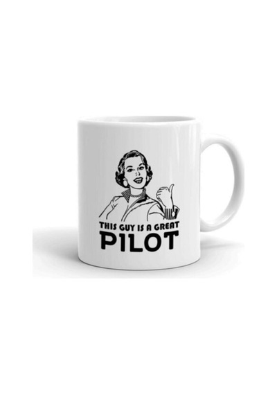 Bu Adam Mükemmel Bir Pilot Baskılı Kupa Bardak Beyaz