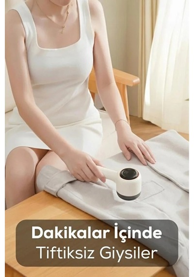 Ergonomik Şarjlı Tüy Temizleme Makinesi Ve Yedek Bıçak Seti