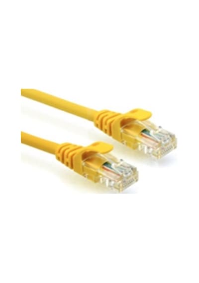 0.3M Cat6 Kablo - 23 Awg - Sarı - 30Cm Cat 6 Kablo
