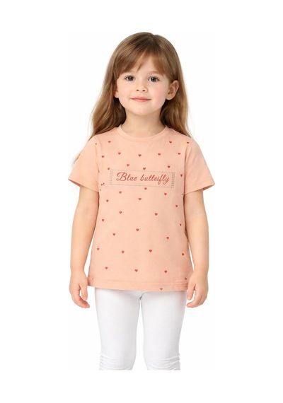 Yale Kids 1 4 Yaş Kız Çocuk Tişört Yavruağzı
