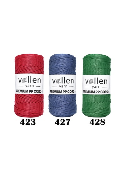 1000 Gr Polyester Makrome Ipi,2mm 5'li Set, Makrame Ipi, Supla Ipi, Çanta Ipi,1150 Metre