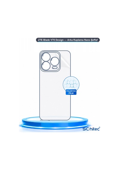 Zte Blade V70 Design Uyumlu Arka Yüzey Hidrojel Koruyucu Film