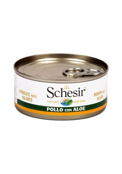 Schesir Tavuklu ve Aloe Veralı Konserve Yetişkin Köpek Maması 12 x 150 G