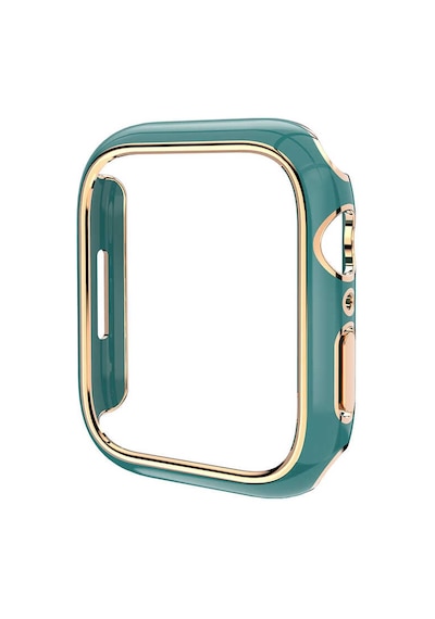 Ekılıf - Apple Uyumlu Watch 40mm - Kasa Ve Ekran Koruyucu Watch Gard 06 Sert Pc Koruyucu - Mavi
