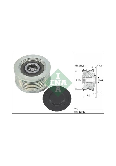 Alternatör Kasnağı - Fiat Doblo, Punto, Bravo, Multipla, Strada, Brava, 156, 145 - Schaeffler-ına-535002310 69389830