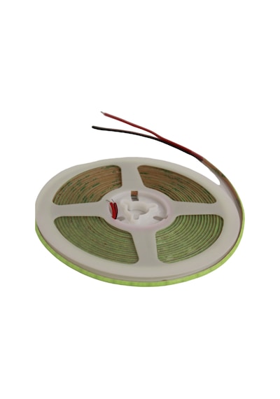 12 Volt 3mm 400 Ledli İnce Esnek Cob Şerit Led Turkuaz Ip20 5 Metre