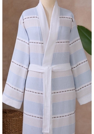Textura/mavi Kimono Bornoz Pstml Bornoz S/m