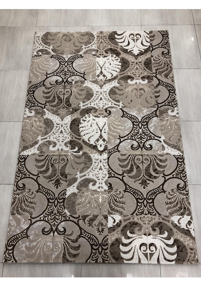 Saray Halı Sembol 12442 R 150X230 Krem Kahve Temiz Hava 4 M2 Halı