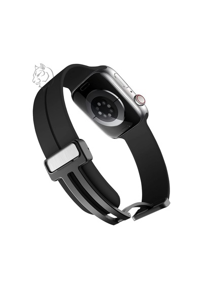 Apple Watch Manyetik Silikon Kordon 42/44/45/49/l Kadın Erkek Spor Kordon İwatch Apple Watch Serisi 8 7 6 5 4 3 2 1 Se Ultra İle Uyumlu