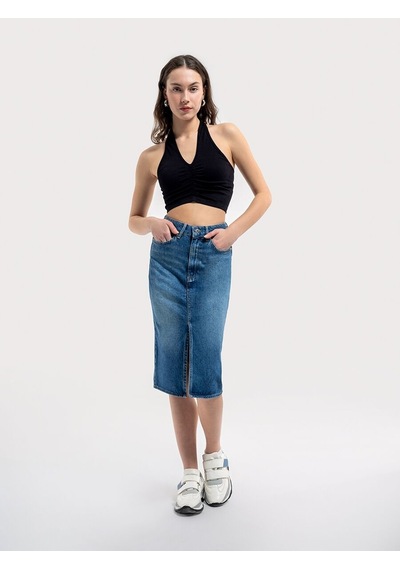 LOFT Regular Fit Kadın Etek Lf2036556 Q1.v1 Denim