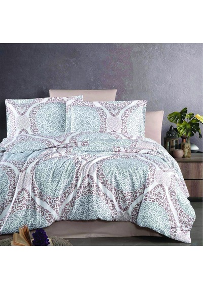 Maxstyle Saten Deluxe Tavisha Çift Kişilik Nevresim Takımı Mint