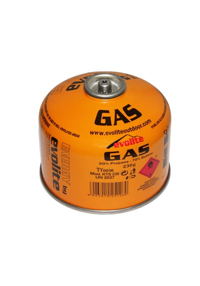 Evolite Butane Propane Vidalı 230 Gr. Ocak  Kartuşu Siyah