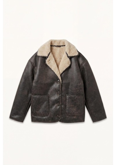 Defacto V Yaka Pelüş Astar Suede Kız Çocuk G9345a826aubn390 Kahve-bn390