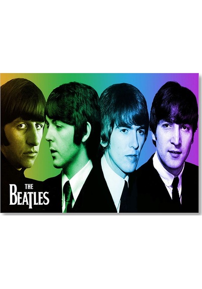 Cakasepetim The Beatles Renk Geçişli Portre Ahşap Mdf Tablo