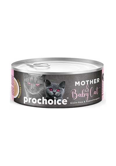 Pro Choice Mousse Anne ve Bebek Kediler İçin Tavuklu Yavru Kedi Konservesi 80 G