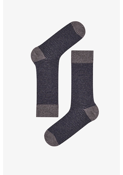 Penti Erkek Lacivert Melanj Pinestripe Pamuklu 5 Çift Soket Çorap