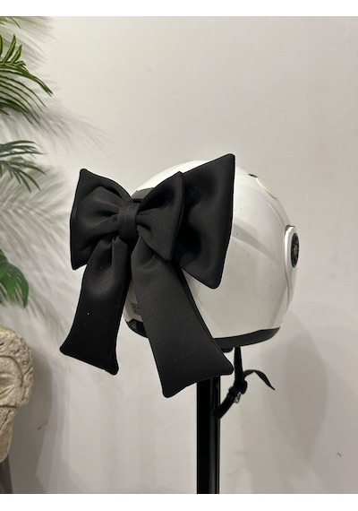 Motor & Motosiklet Siyah Çift Fiyonk Kask Aksesuarı Kask Dış Aksesuar Diğer