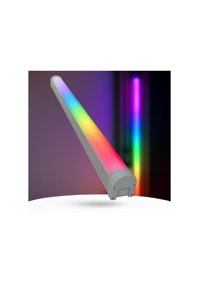 Pixel Rgb Led Işık Kanalı 12v Hazır Tak Çalıştır 2 Mt. Dinamik Efektli Alüminyum Profil Aydınlatma Seti Uzaktan Kumanda