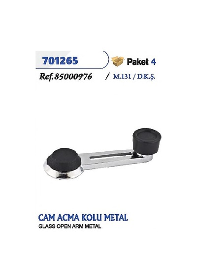 Cam Açma Kolu Metal M131 Doğan Kartal Şahin Dks 85000976