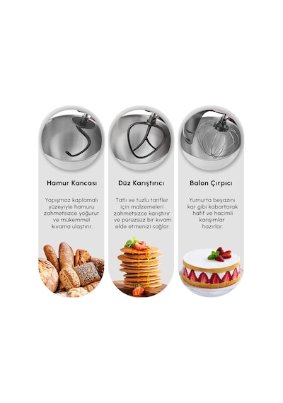 Karaca Mastermaid Chef Ultra D2000 W Dijital Ekranlı Hamur Yoğurma Makinesi Karaca Mastermaid Chef Ultra D2000 W Dijital Ekranlı Hamur Yoğurma Makinesi