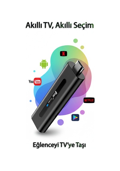 8k Android Tv Stick Akıllı Tv Dönüştürücü Dual Wifi + Bluetooth Ultra Hızlı Yayın Deneyimi