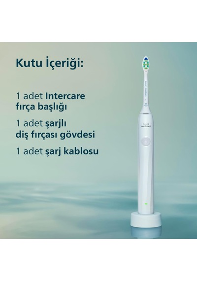 Türk Philips Sonicare 2100 Sonic Şarjlı Diş Fırçası, 3 Kat Plak T