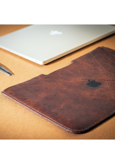Kişiye Isme Özel Adonis Apple Uyumlu MacBook Air Hakiki Deri Kılıf