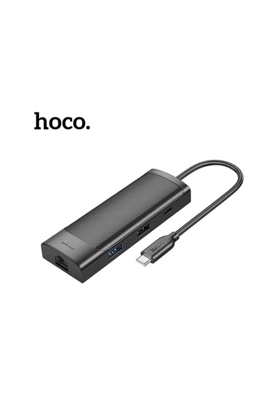 Hoco Hb44 Type-c To Hdmı + Rj45 + 100mbps + Sd/tf + Usb3.0 + Usb2.0 Pd + 4k 30hz Hub- 5775 Renkli