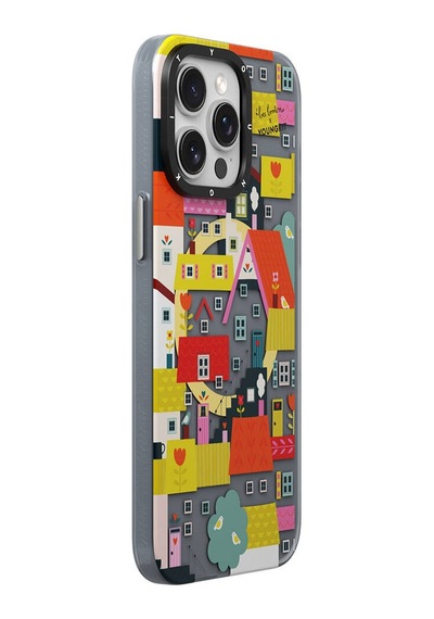 Apple Uyumlu iPhone 14 Pro Max Kılıf Magsafe Özellikli Bee Brown Youngkit Colorful Life Serisi Sarı