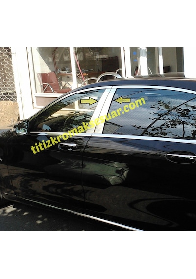 Mercedes S Serisi W222 Krom Kapı Direği Aksesuarı 6 Parça P.Çelik