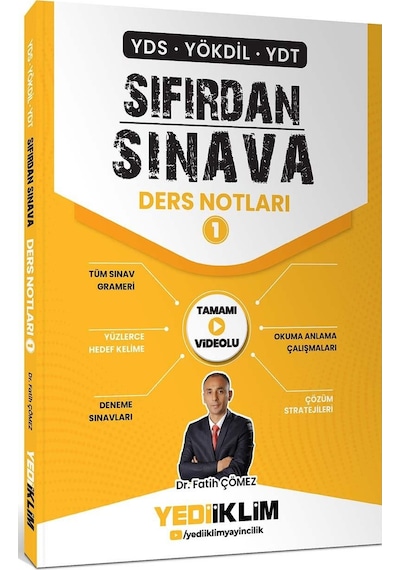 Yediiklim Yds Yökdil Ydt Sıfırdan Sınava Tamamı Videolu Ders Notları 1. Kitap