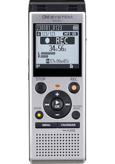Ws-882 4gb Akıllı Stereo Ses Kayıt Cihazı Usb Destekli, Mikrofon Hassasiyet Ayarlı