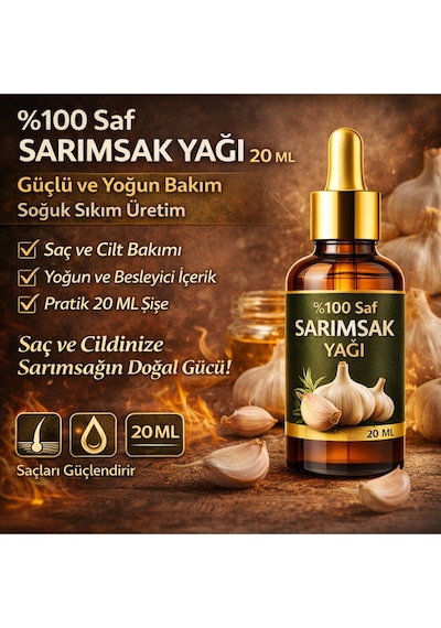 Life %100 Saf Sarımsak Yağı 20 Ml Doğal Ve Katkısız Bitkisel Bakım