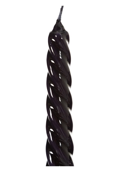 Mudo Home 2li Burgulu Şamdan Mum Siyah 18cm 11358747