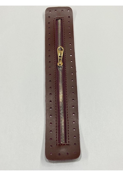 Karantuhafiye Derili Fermuar / Çanta Fermuarı / Kapak Fermuar 30 Cm Bordo Bordo