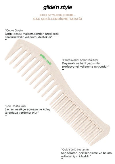 Eco Styling Comb Saç Şekillendirme Tarağı Gs-283