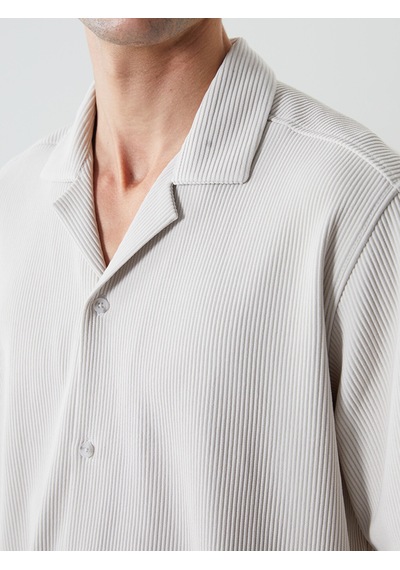 Lcw Vision Bej Regular Fit Fitilli Erkek Gömlek