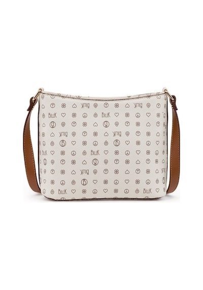 Bilik Deri Monogram Bej/taba Kadın Çapraz Askılı Çanta Nv 1008-mn 001