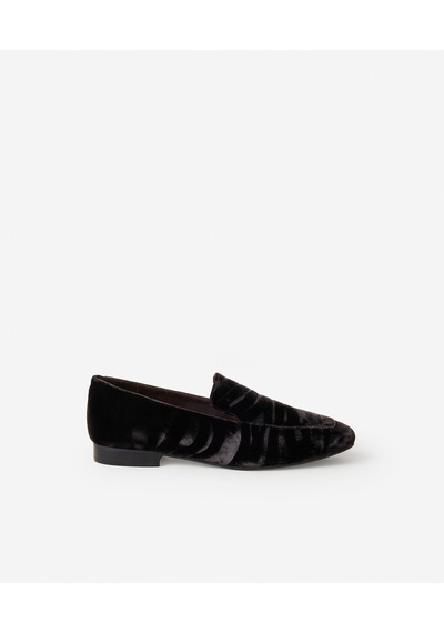 Yargıcı Kadife Zebra Baskılı Loafer 26kkay4031x 208 Kahverengi