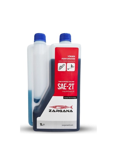 Zargana 2t10 Pro Benzin Karışım Yağı İki Zamanlı 1 Litre Ölçekli Mavi