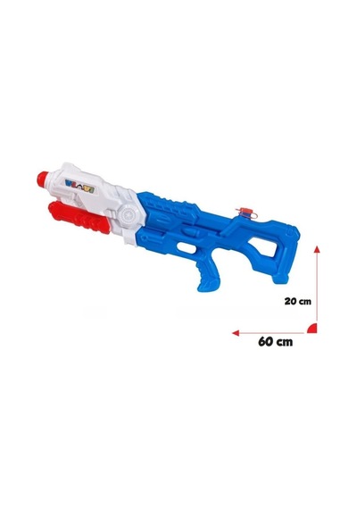 1500 Ml. Jumbo Dev Boy Pompalı Kaliteli Sızdırmaz Su Tabancası 1,5 Litre Depolu 60 Cm.