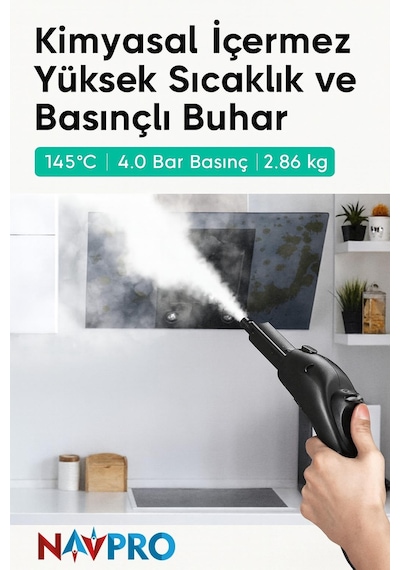 Navpro Çok Fonksiyonlu Buharlı Temizlik Makinası - Buharlı Temizleyici