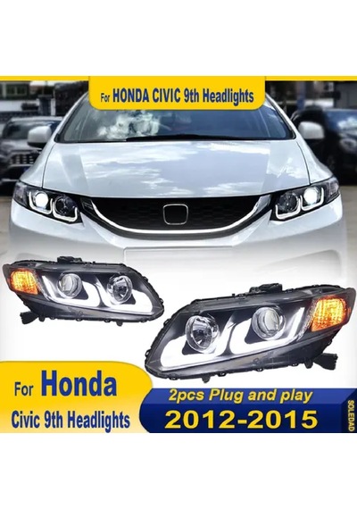 Honda Civic Fb7 2012-2015 Çift U Ledli Ön Far