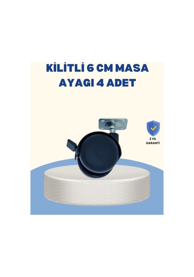 Kilitli Mobilya Tekerleği 6 Cm 4 Lü Kolay Kurulum Tkndhmngo Çok Renkli Çok Renkli