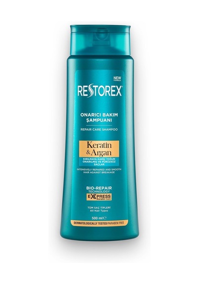 Keratin & Argan Onarıcı Bakım Şampuanı 500ml - Kırılmaya Karşı Yoğun Onarılmış Ve Pürüzsüz Saçlar - Tüm Saç Tipleri