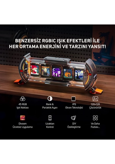 Gravastar V75 Pro Kablolu Manyetik Gaming Klavye, X Pro Kablosuz Optik Mouse Ve Dijital Resim Çerçev