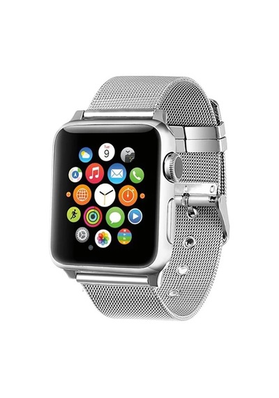 Ally Apple Watch 7-8 45mm 6-5-4 44mm Watch Ultra 49mm Kayış Kordon Çelik Klasik Toka 3-2-1 42mm- 5775