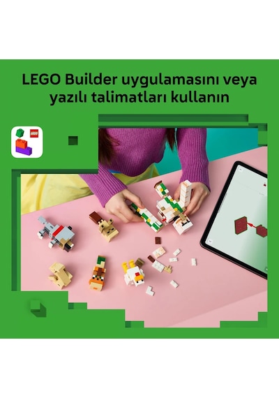 LEGO® Minecraft® Tavuk Jokey Çöl Saldırısı 21592 - 9 Yaş ve Üzeri Çocuklar için 6 Figür İçeren Oyuncak Yapım Seti (428 Parça)