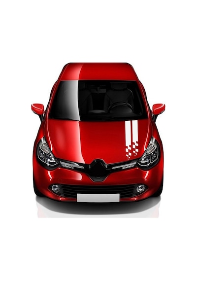 Ön Kaput Şerit Çizgi Sticker Etiket Modeli