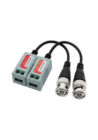 Video Balun Çift BNC Pasif Sinyal Alıcı-Vericileri HD-CVI/TVI/AHD